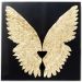 Украшение настенное Wings Gold Black 120x120cm